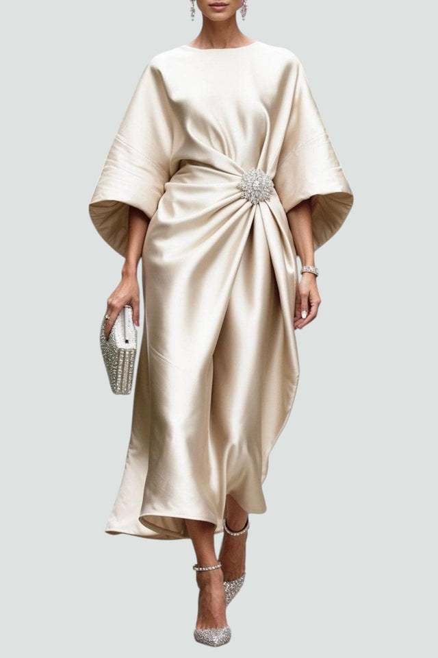 Leya™ | Vestido Brillo Satén