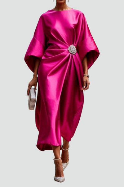 Leya™ | Vestido Brillo Satén