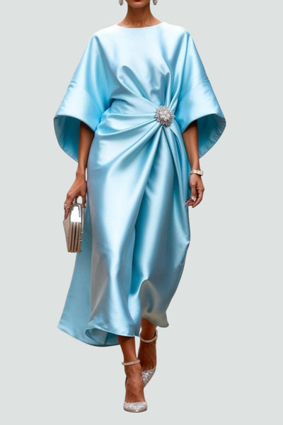 Leya™ | Vestido Brillo Satén