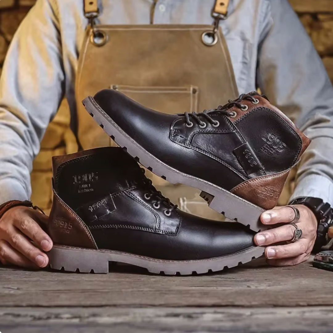 Aaron™ | Botas de piel vintage