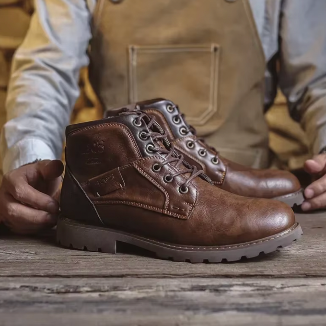Aaron™ | Botas de piel vintage