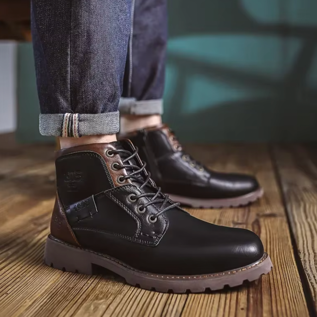 Aaron™ | Botas de piel vintage