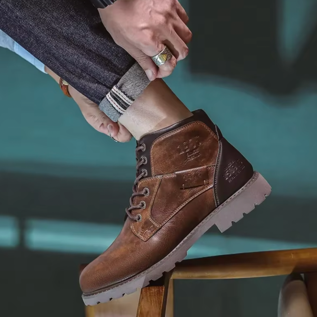 Aaron™ | Botas de piel vintage