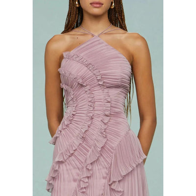Isabella – Vestido largo con volantes