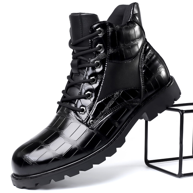 Rendell™ | Botas de piel de cocodrilo