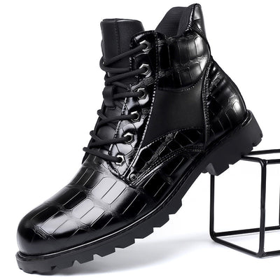 Rendell™ | Botas de piel de cocodrilo