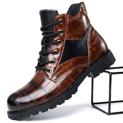 Rendell™ | Botas de piel de cocodrilo