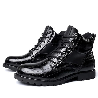 Rendell™ | Botas de piel de cocodrilo