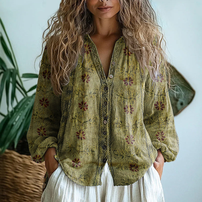 Rosita™ – Blusa Estampado Vintage