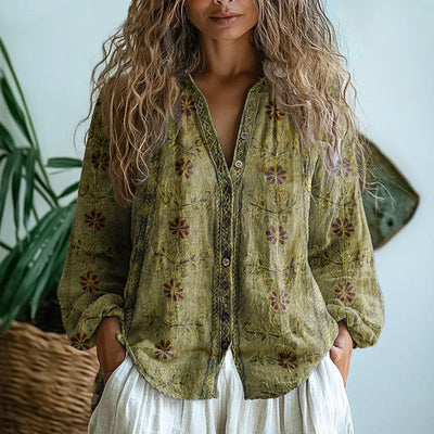 Rosita™ – Blusa Estampado Vintage