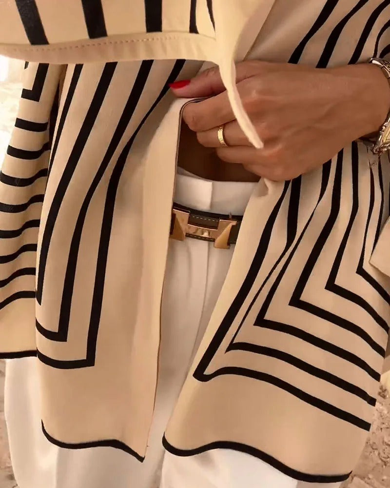 Lucía | Blusa de Rayas Elegante