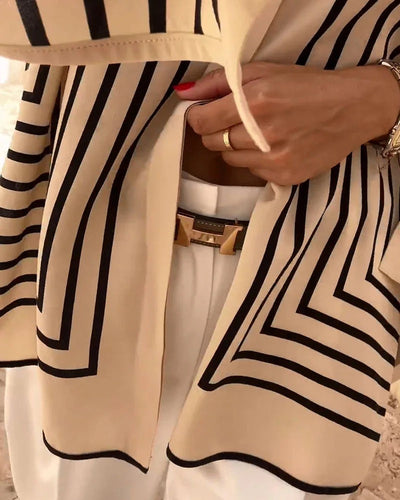 Lucía | Blusa de Rayas Elegante